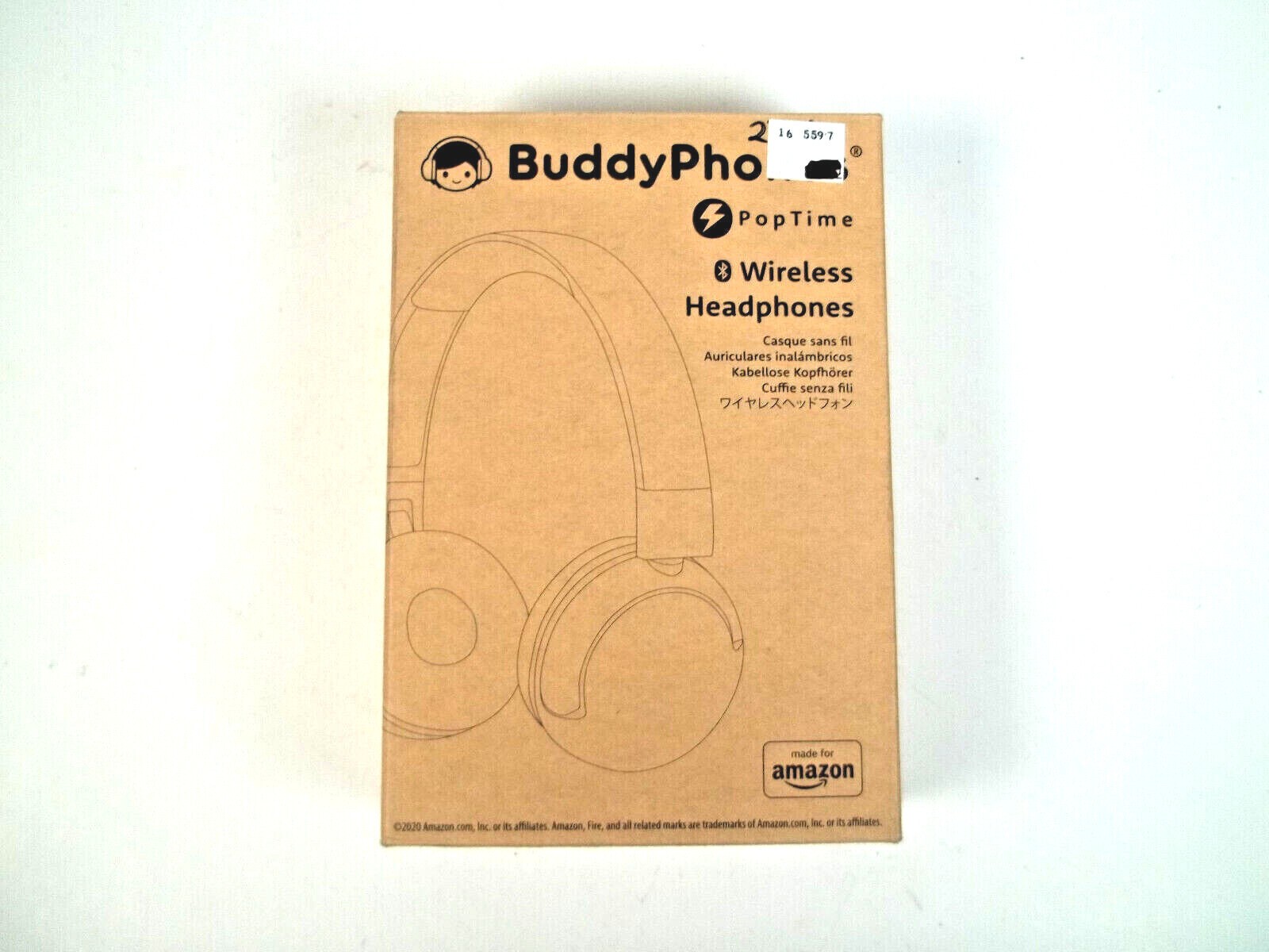 BuddyPhones PopTime Wireless Headphones – Purple for Kids