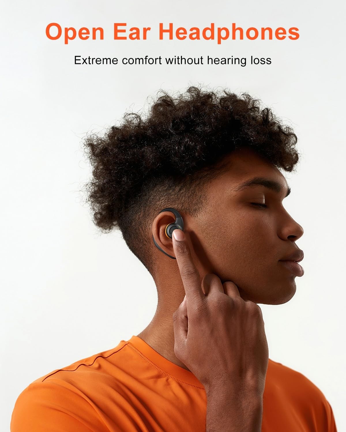 Open Ear Headphones Wireless Bluetooth 5.3, Open Ear Earbuds with Dual 16.2mm…