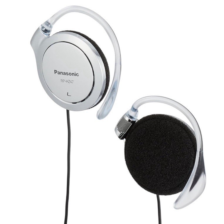 Panasonic RP-HZ47-S Clip On Ear Headphones Silver Wired From Japan New
