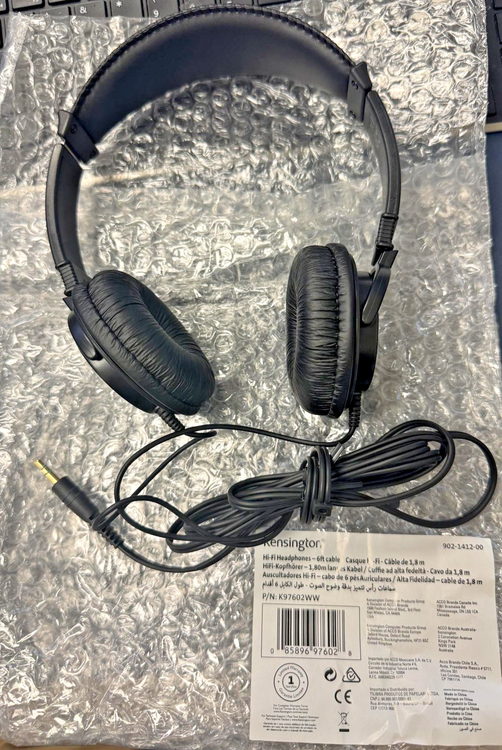 Kensington Hi-Fi Headphones 3.5mm for Kids, for Adults, for School, Padded