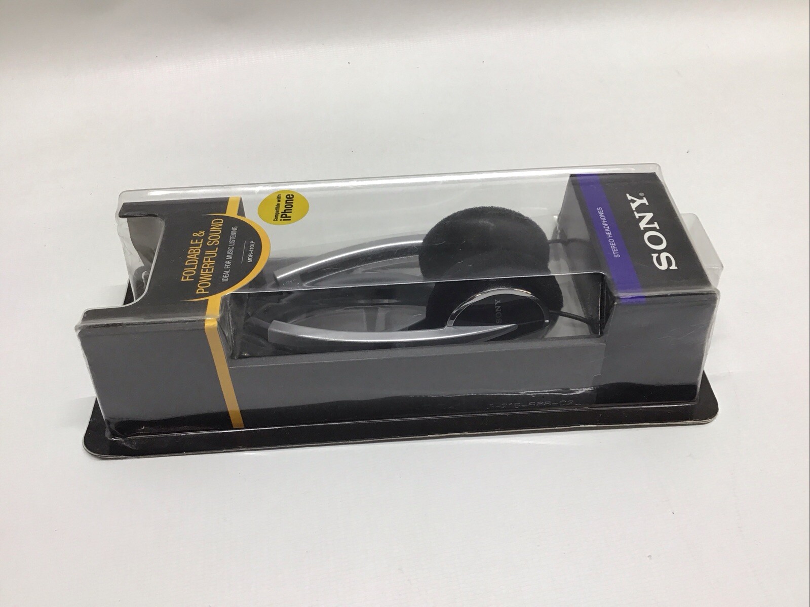 Sony MDR-410LP Foldable Stereo Headphones Corded 1.2m Gold-Plated Mini Plug