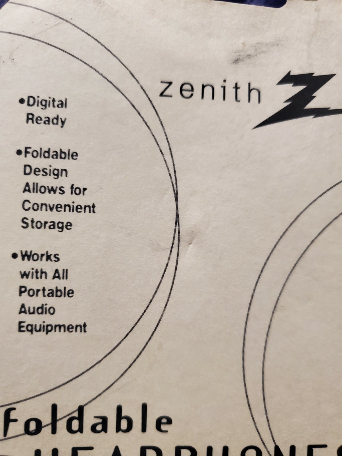Zenith Foldable Stereo Headphones, Lightweight, Rich Bass