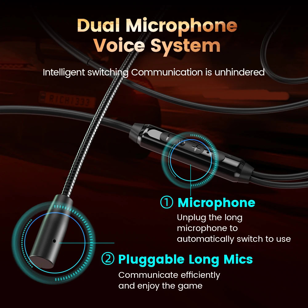 90° Elbow Wired Earphone 3.5Mm/Type C Headphone HD Noise-Canceling Dual Micropho
