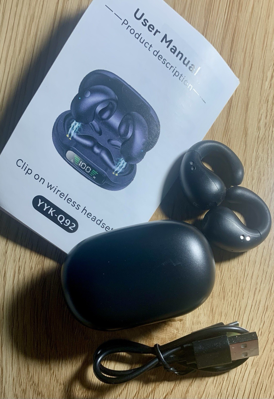 YYK-Q92 Clip On / Open Listening Wireless Headset