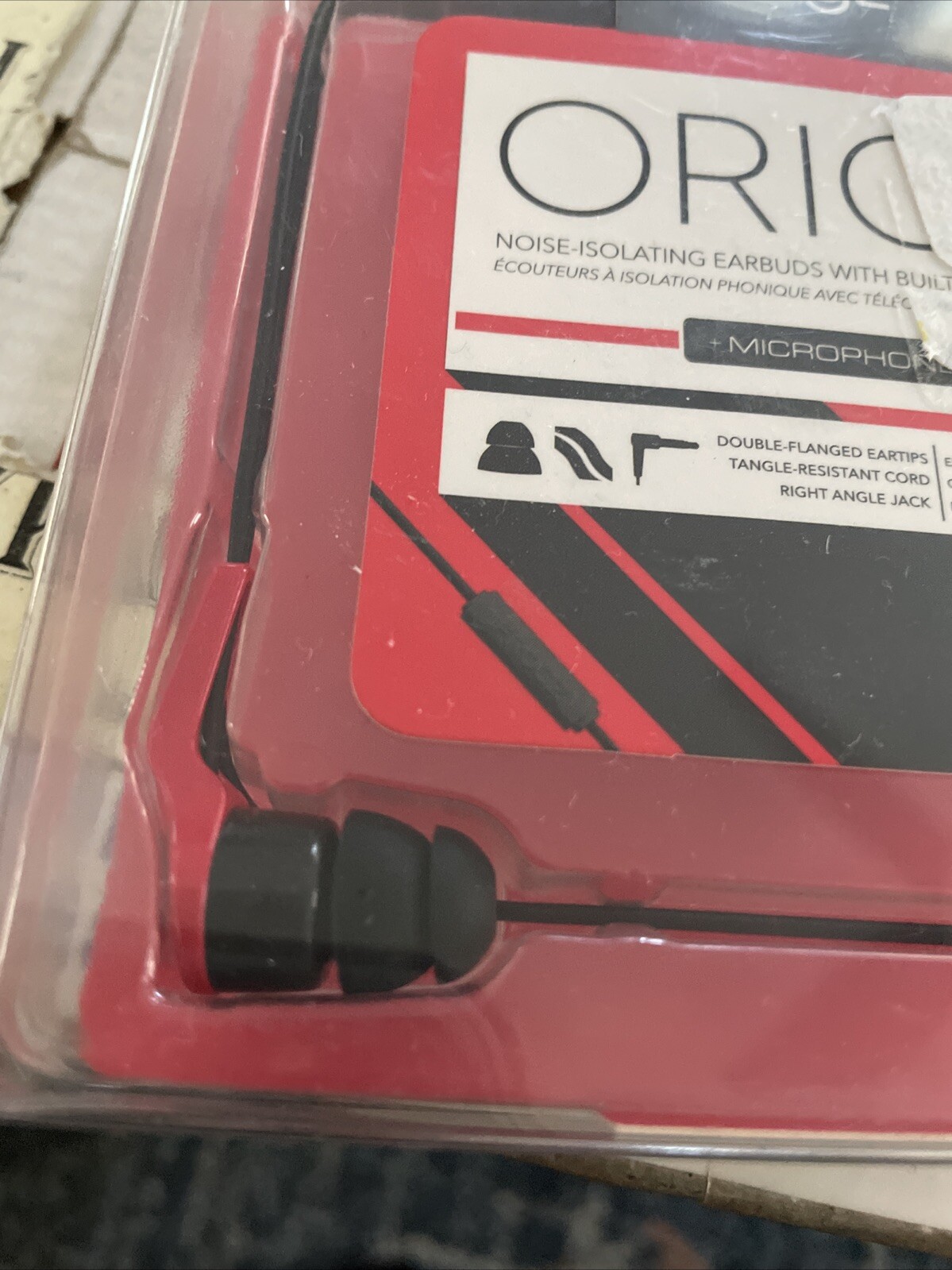 Ifrogz -Orion Noise-isolating Earbuds with built-in Remote/Mic Red New