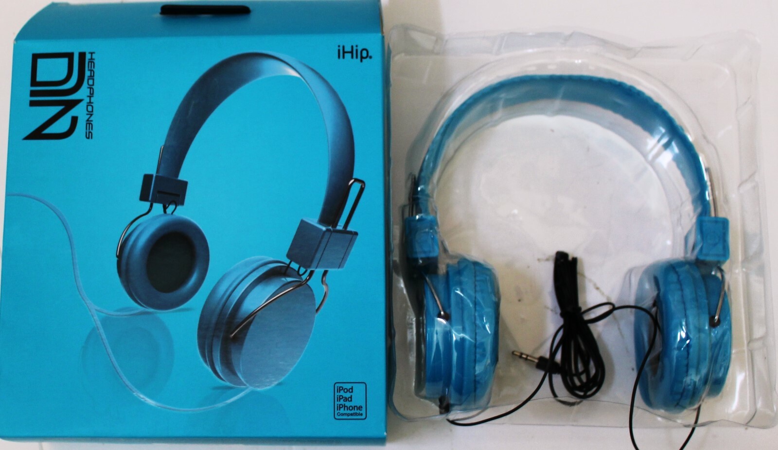 iHip IP DJZ Moveable Round DJZ16 Color Series Headphones Blue