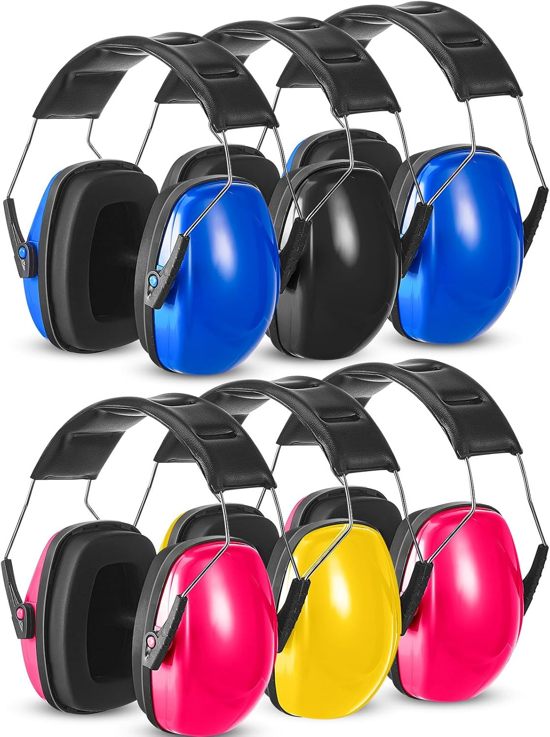 6 Pcs Noise Cancelling Headphones Kids Adult Ear Muffs Bulk, Ear Protection 27Db