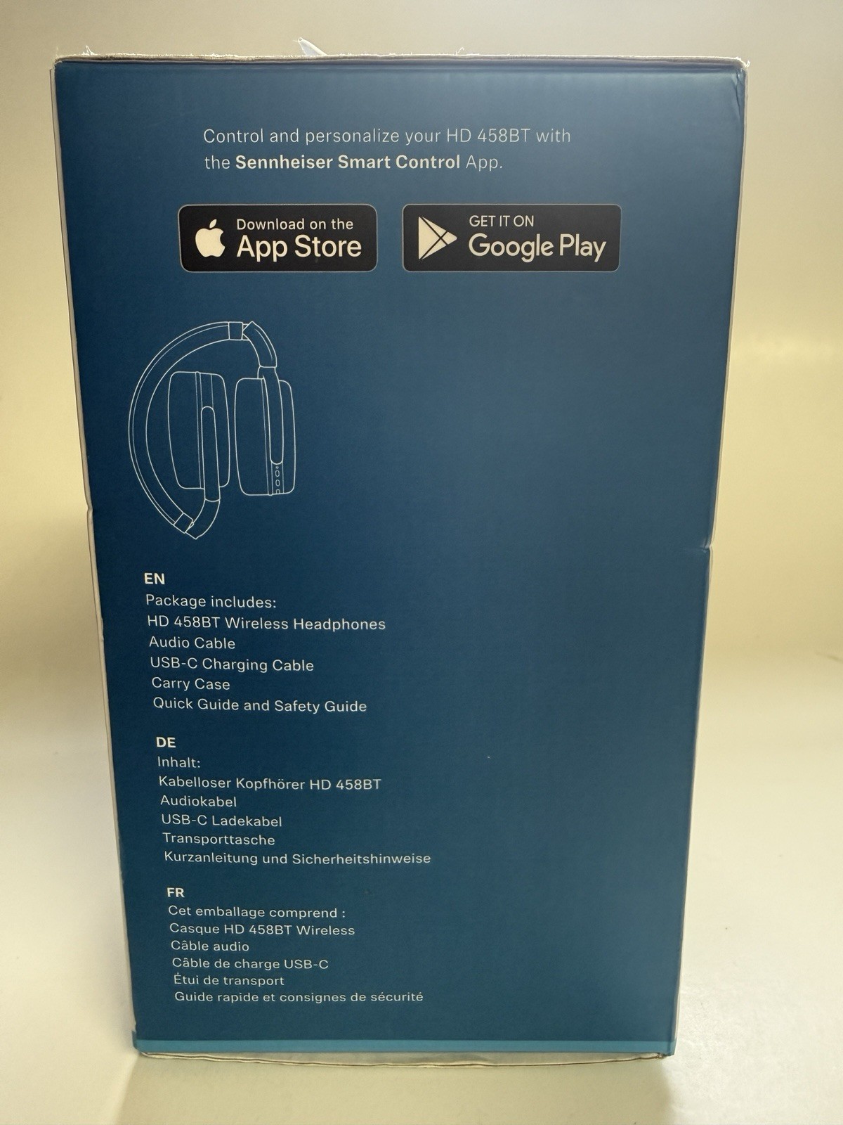 Sennheiser HD 458BT Wireless Headphones – Bluetooth 5.0 – ANC – Black/Red New