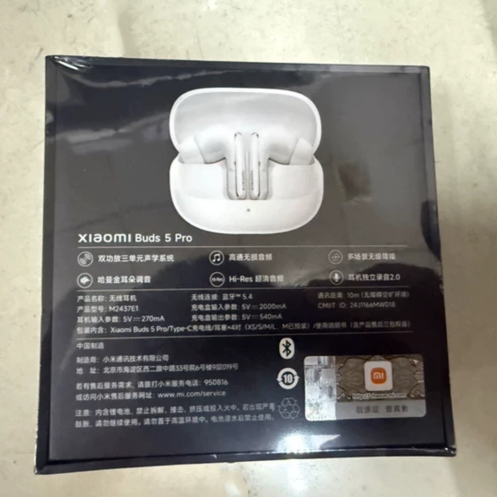 Original Xiaomi Buds 5 Pro True Wireless Bluetooth Earbuds W/Noise Cancellation