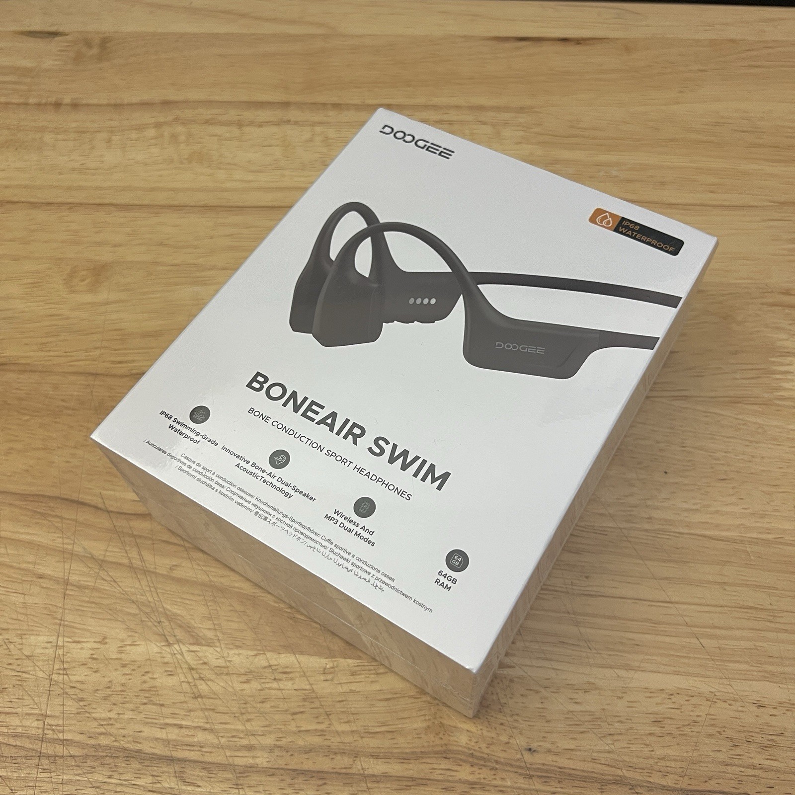 DOOGEE – BoneAir Swim Bone Conduction Headphones – IP68 Waterproof