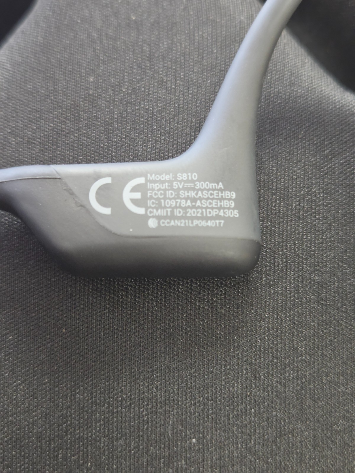 Shokz OpenRun Wireless Bone Conduction Headphones – Black S810
