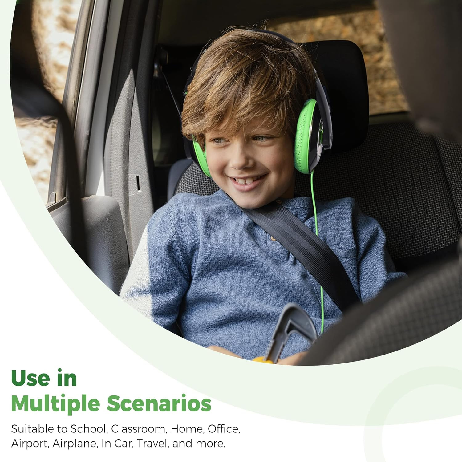 Comfort Kids Headphones for School, Lightweight Childrens Boys Girls Teens Over-
