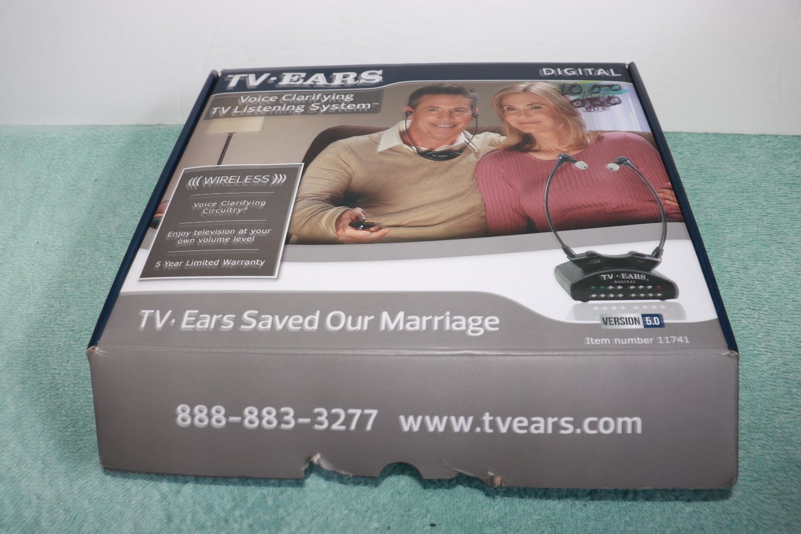 TV Ears 11741 Wireless 5.0 Digital Voice Clarifying TV Listening System