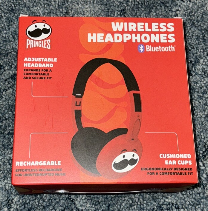 New In Box Pringles Wireless Headphones Set Back to school Bluetooth