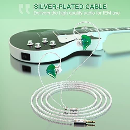 In Ear Monitor Headphones Triple Driver Noise Isolating MMCX Detachable Cable