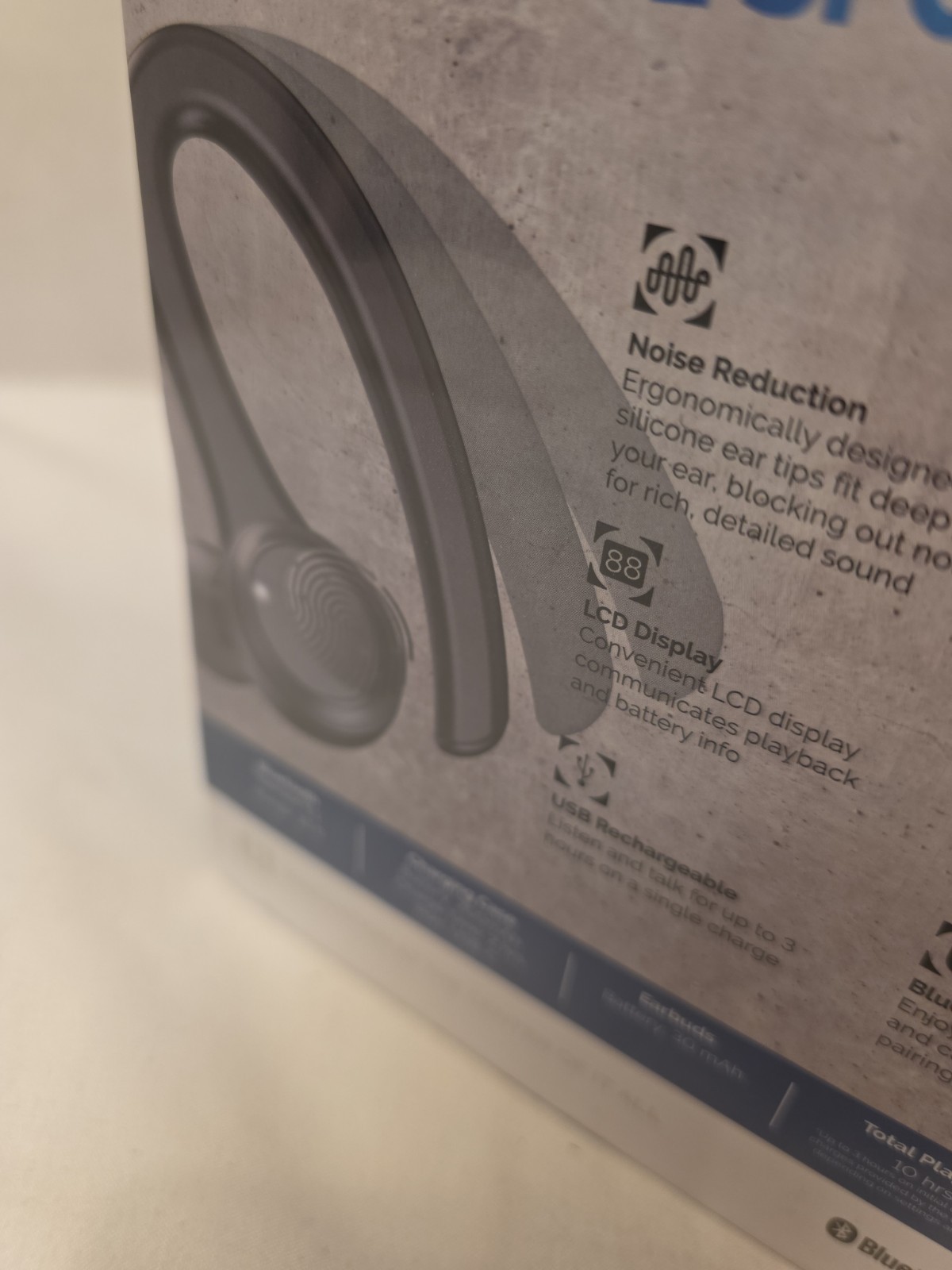 Brookstone Active Pro True Wireless Earbuds LCD Display Bluetooth 5.1 Brand New