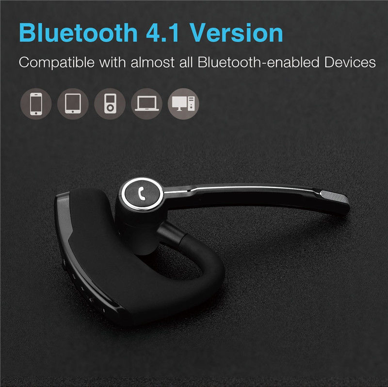 Wireless BT 5.3 Stereo Business Work Headset Earphone For iPhone Samsung