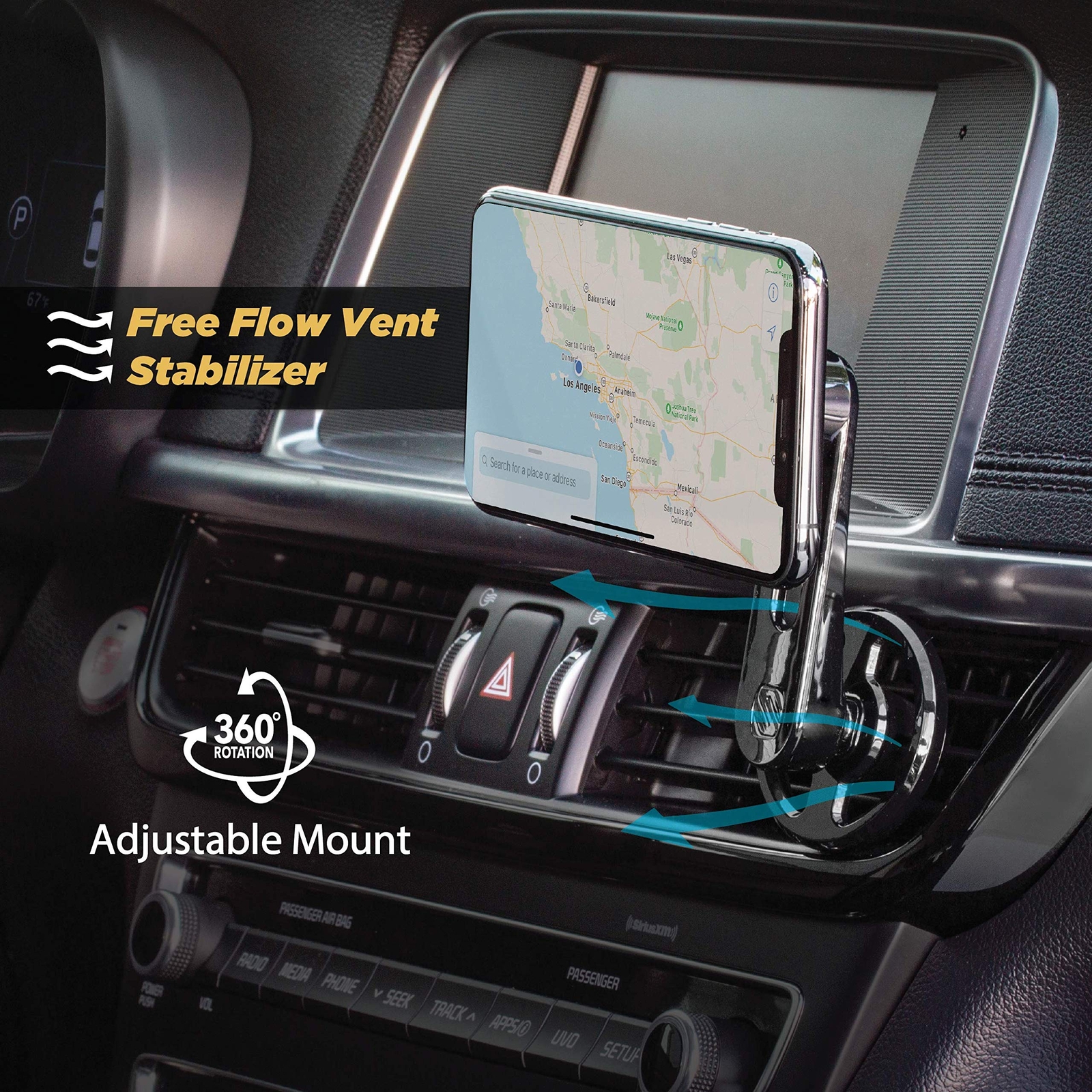 Scosche MQ2VP2-XT MagicMount FreeFlow Vent Qi Charging Mount