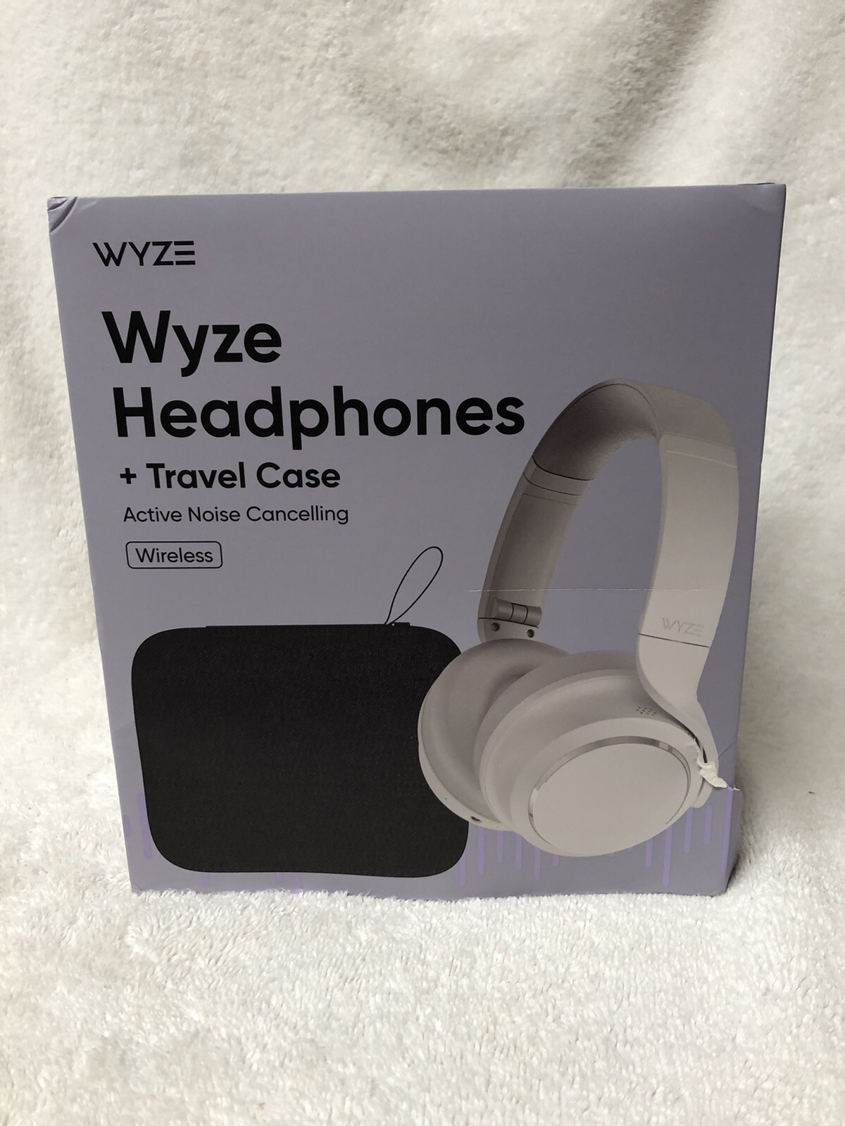 Wyze Noise Cancelling Headphones And Hard Case For Travel, Wireless Over The Ear