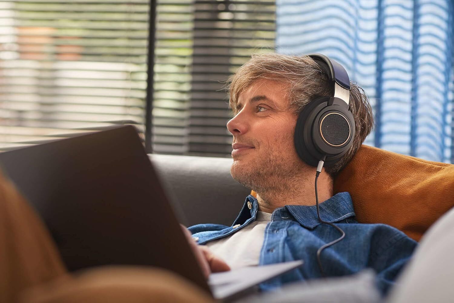 Phillips Over Ear Open Back Stereo Headphones Wired with Detachable Audio Jack