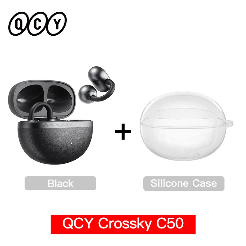 QCY Crossky C50 Open Ear Wireless Earbuds Bluetooth 6.0 35H AI Call