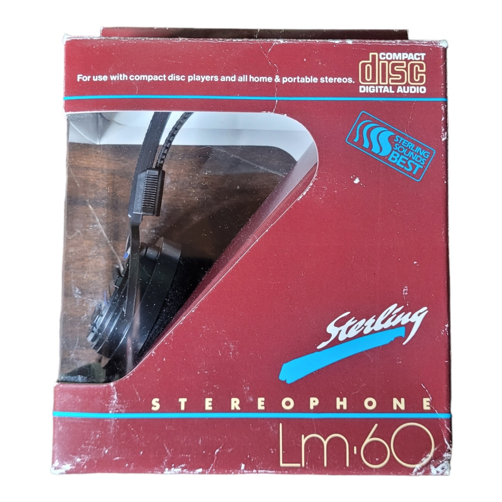 VTG Sterling Digital Audio LM-60 Stereophone Headphones Adjustable Volume New