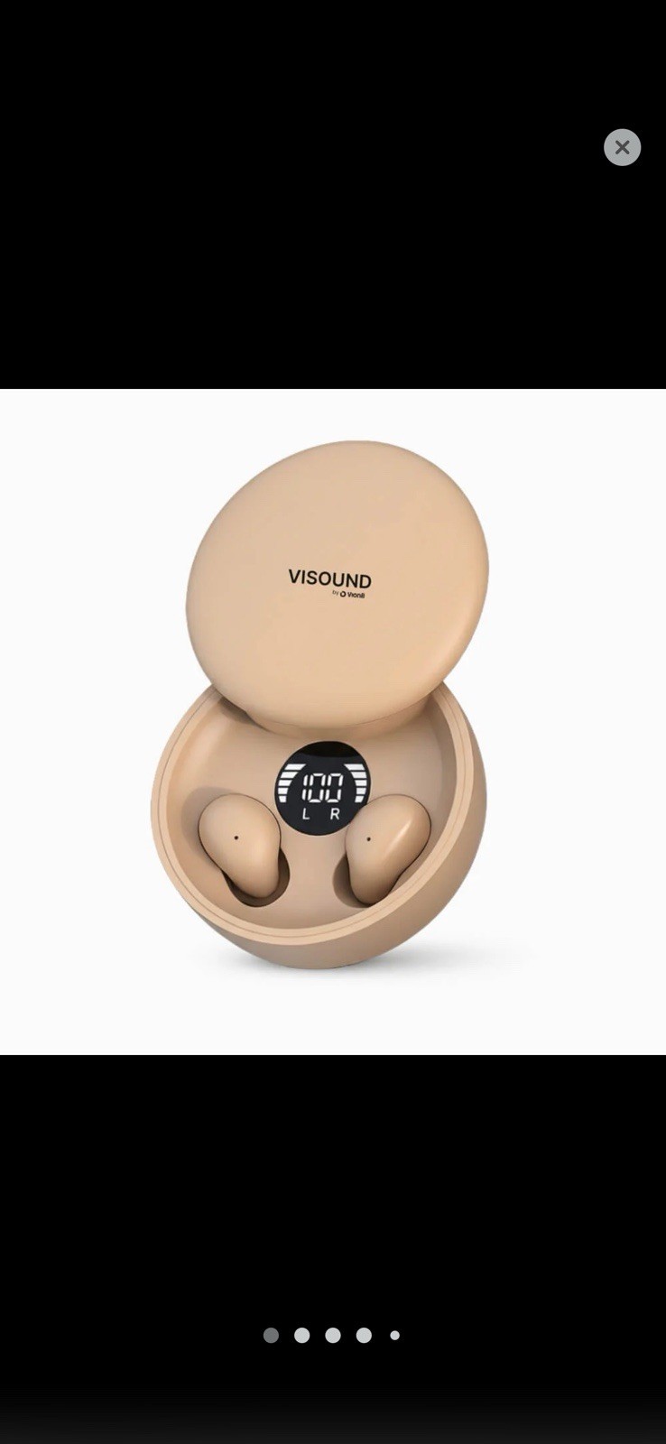 VISOUND Air Wireless Bluetooth In-Ear Earbuds w/ Built-In Mic 13mm 16Ω
