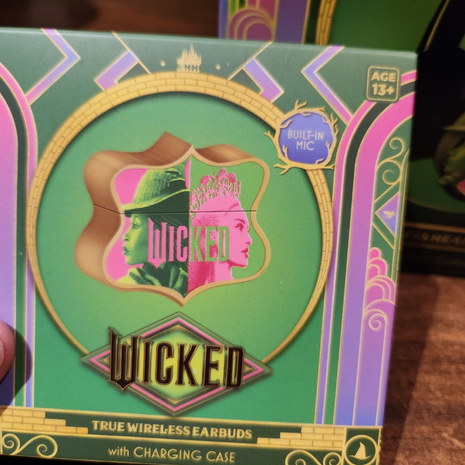 Lot of 2 NEW Wicked Headphones w/ Built-In Mic & Earbuds w/ Charging Case