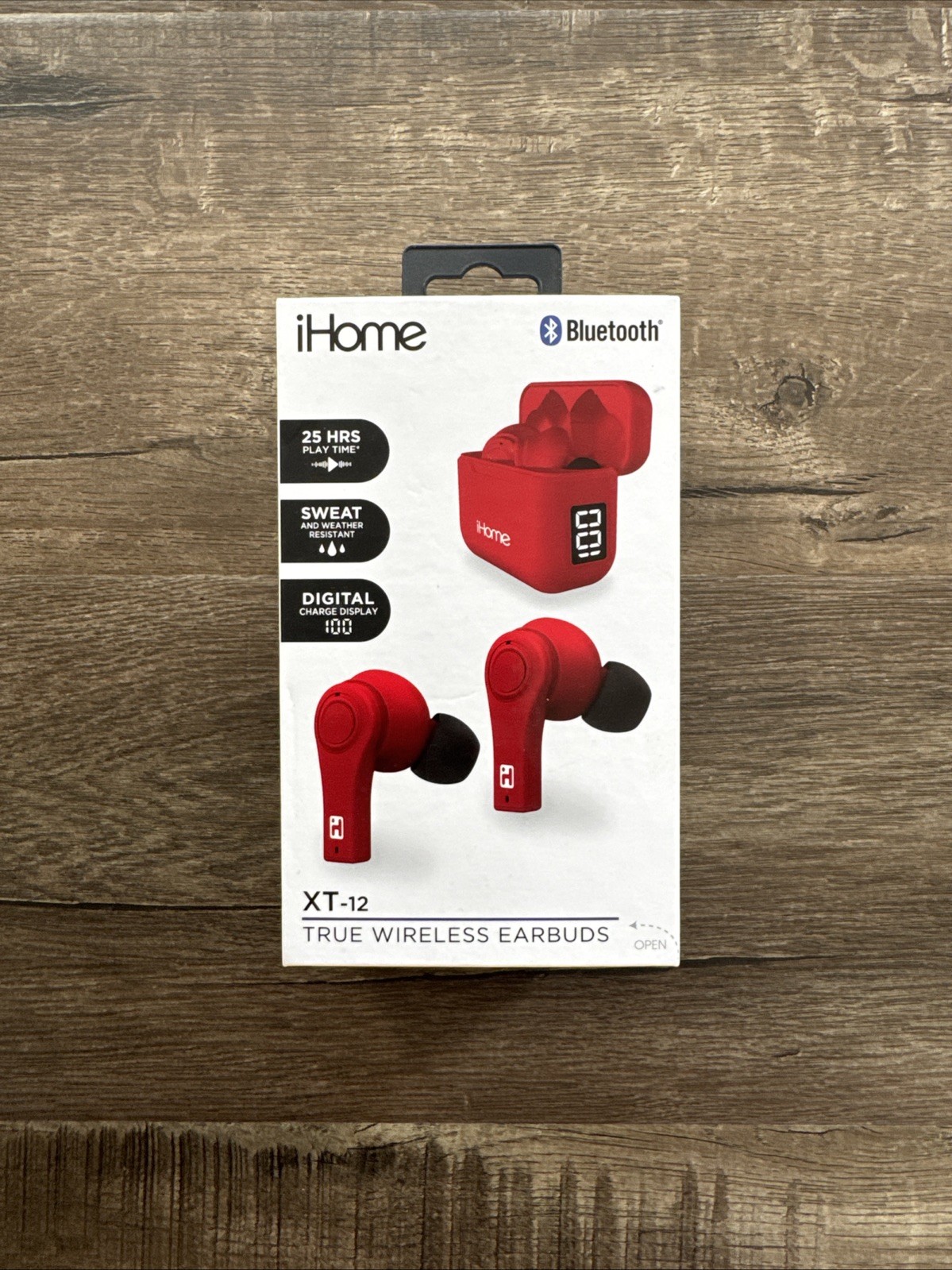 iHome HM-AU-BE-214-RD XT-12 TWS HEADPHONE RED – Brand New