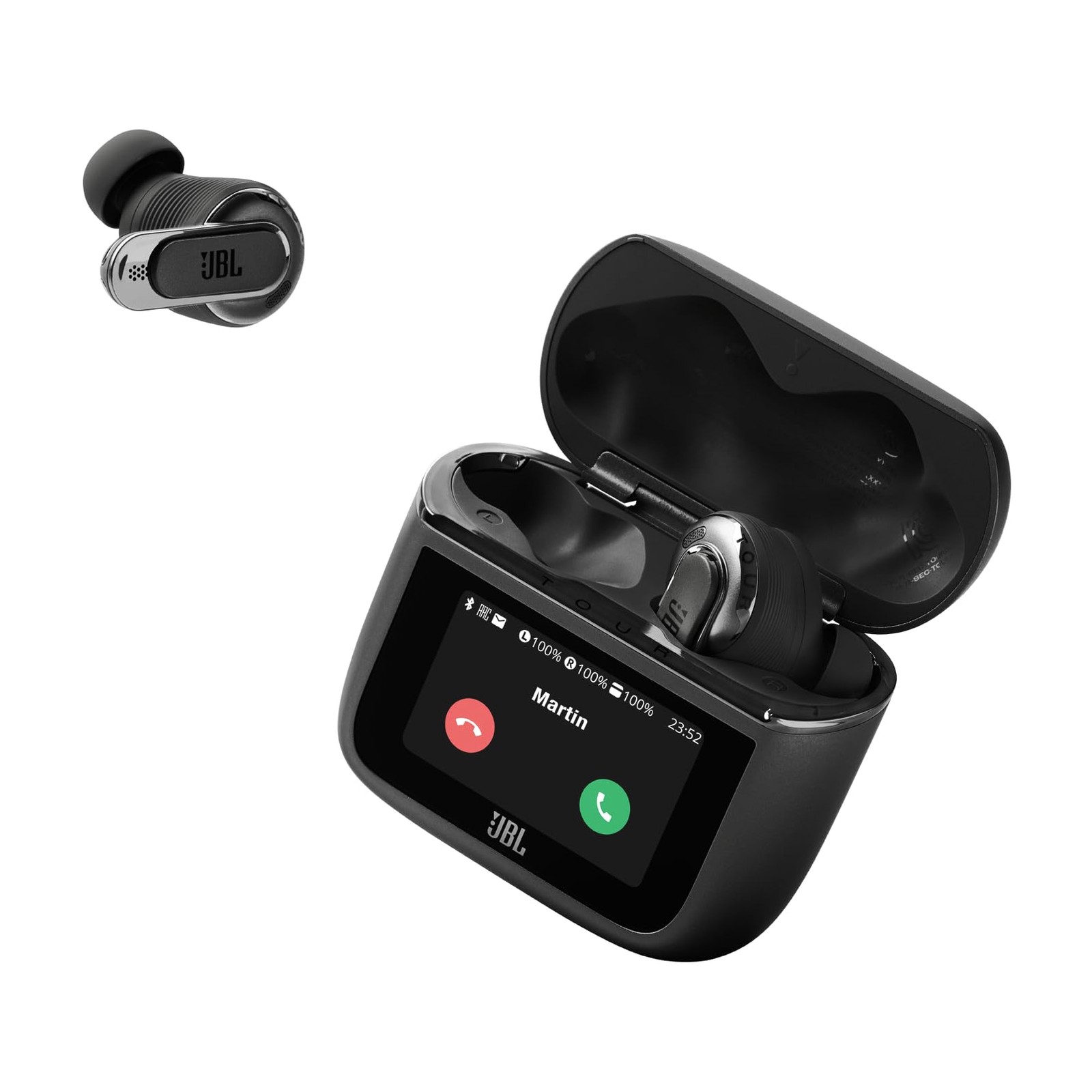 JBL Tour Pro 3 True Wireless Noise Cancelling Earbuds wSmart Charging Case Black