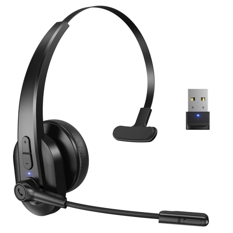 Sarevile Bluetooth Headset V5.2 w/ USB Dongle Noise Cancelling Mic NEW OB