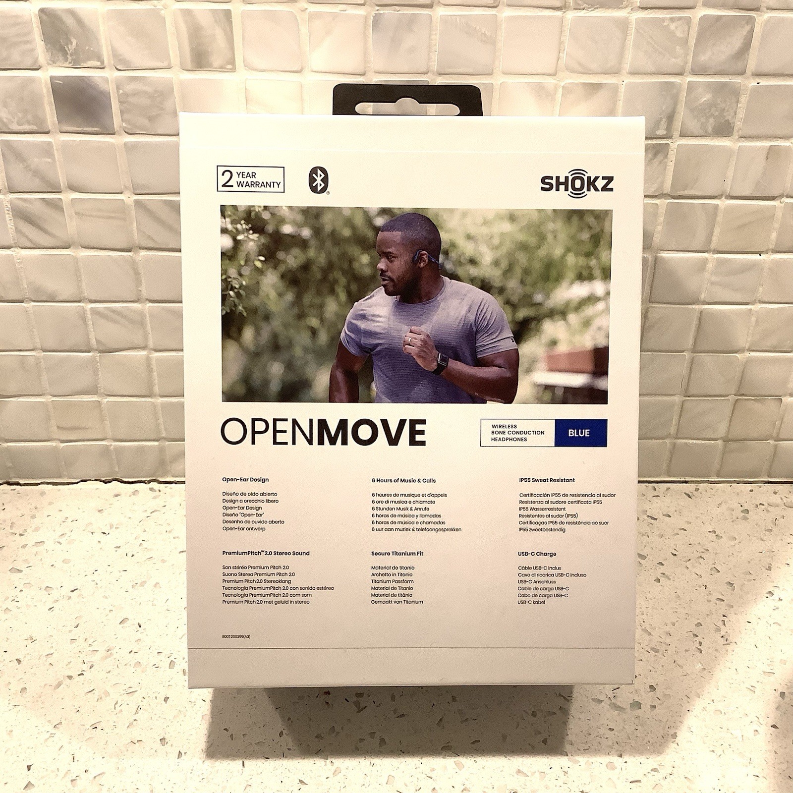 Shokz OpenMove Bone Conduction Headphones, Hardshell Travel Case, Belt & Bag