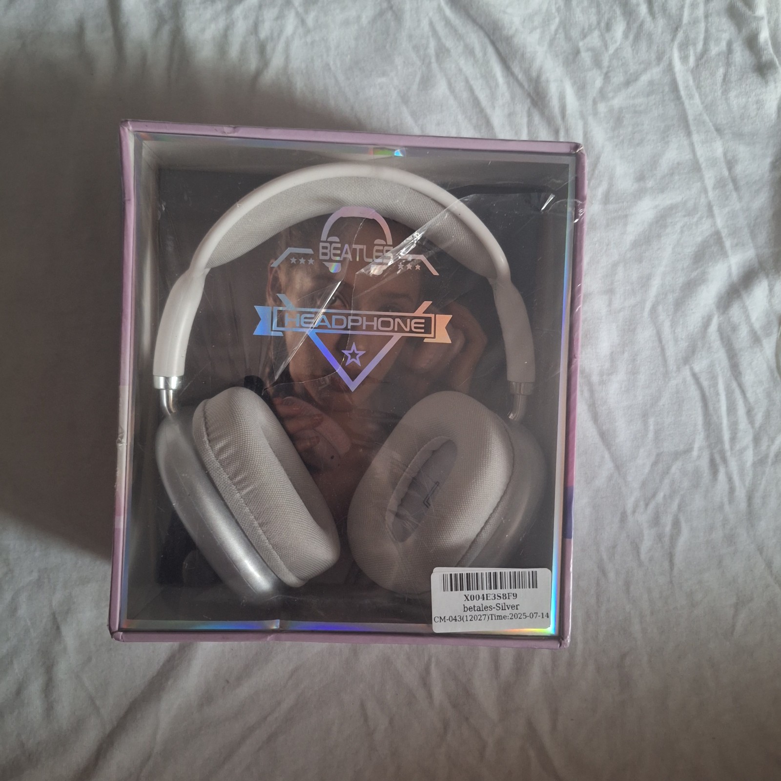Beatles Bluetooth Wireless Headphones Silver