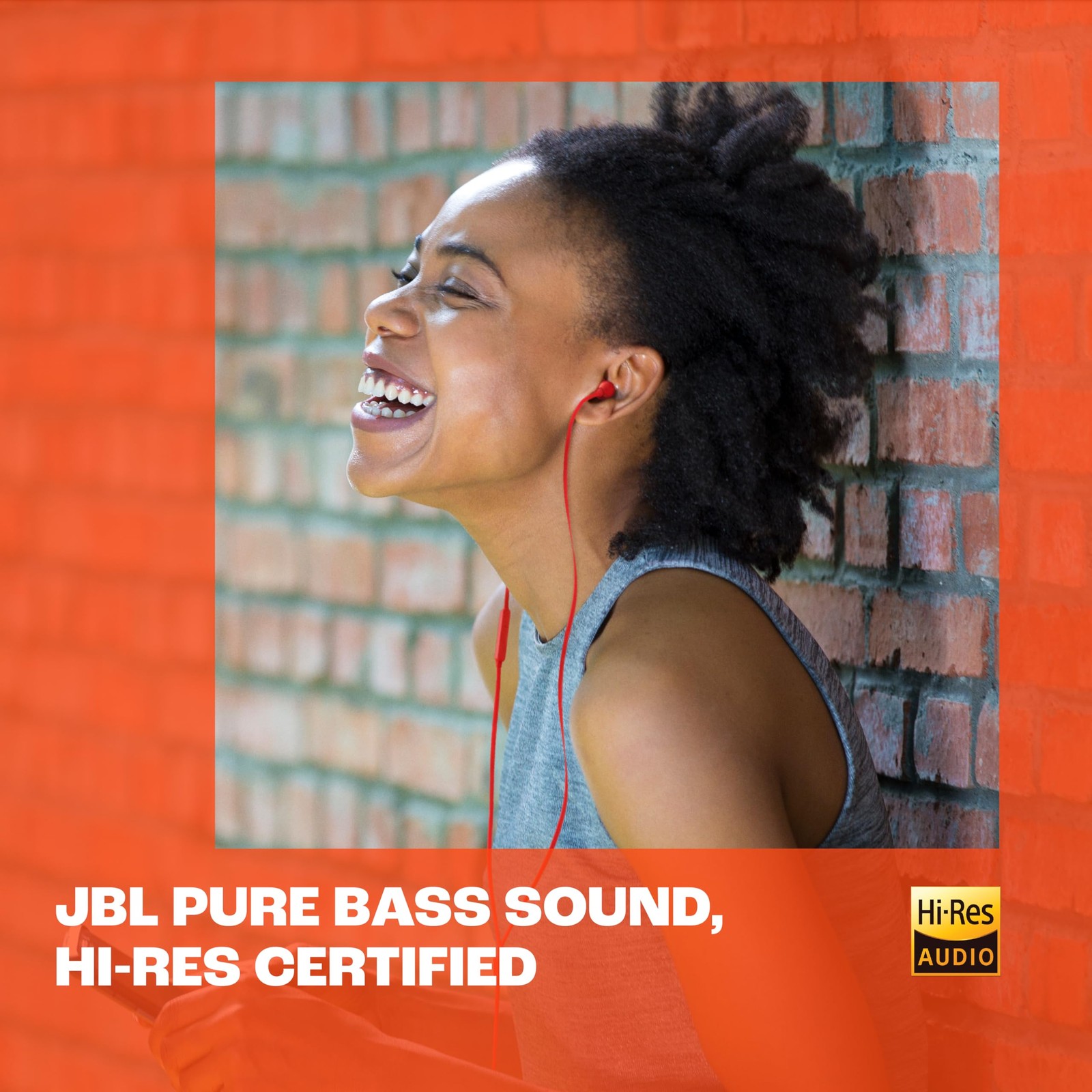 JBL Tune 310C – Wired Hi-Res in-Ear Headphones, Tangle-Free Flat Cable, 3-But…
