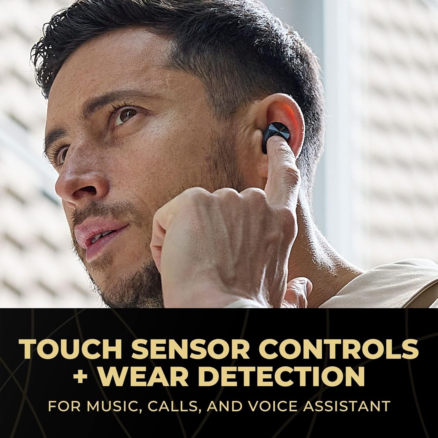Technics AZ80 Noise-Canceling True Wireless In-Ear Headphones Hi-Res ( Black )
