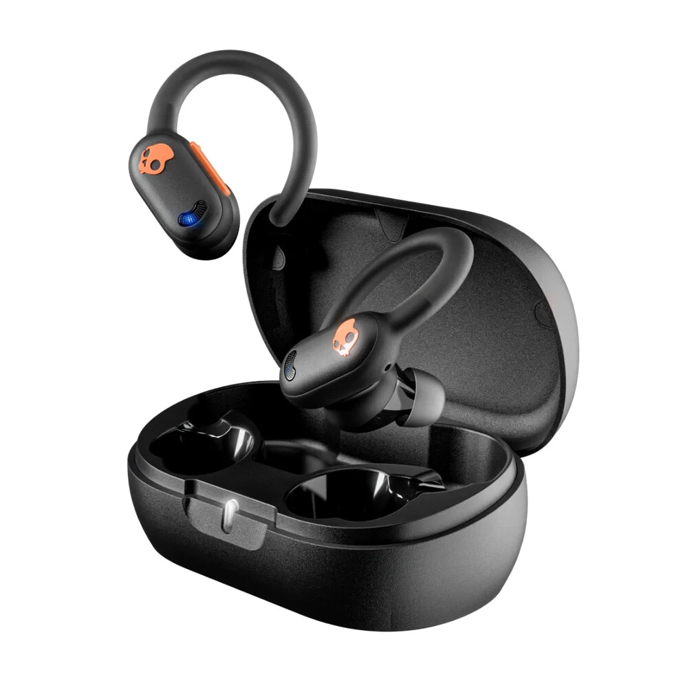 Skullcandy Push ANC Wireless Earbuds – Black/Orange (Certified Refurbished)