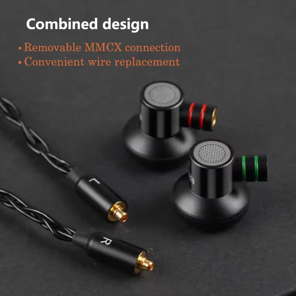 QIGOM S130A 15.4MM 130ohm 112dB, Beryllium Unit, Flathead HIFI MMCX Earphone