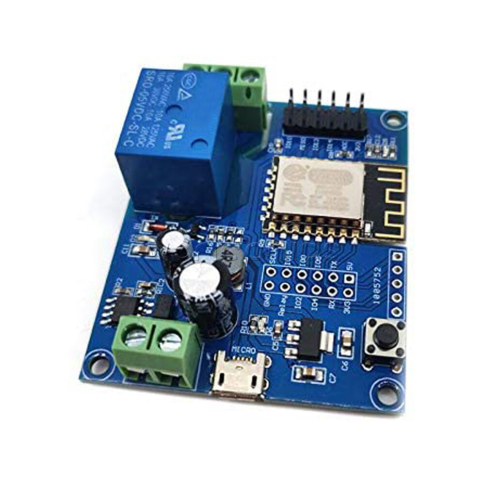 20PCS DC5-80V Power Supply ESP8266 WIFI Relay Module ESP-12F Development Board