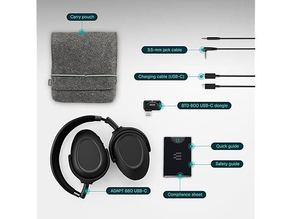 EPOS Adapt 660 ANC Wireless Headset Teams UC NEW w/ USB Dongle Sennheiser