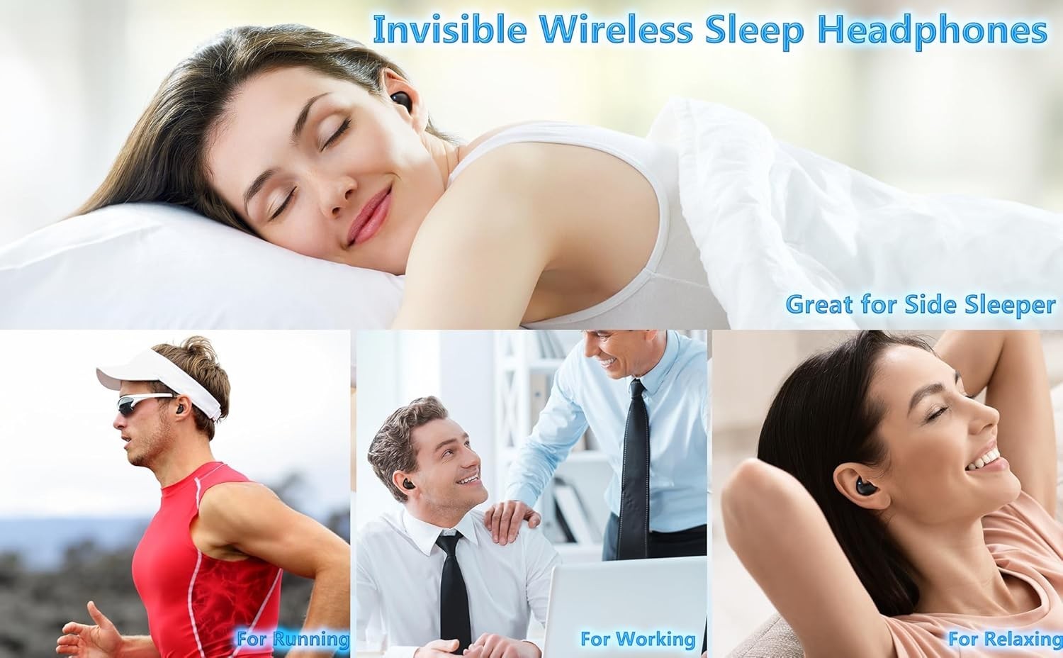 Ultra-Lightweight Wireless Earbuds – Perfect for Sleeping, Sports, and Daily Use