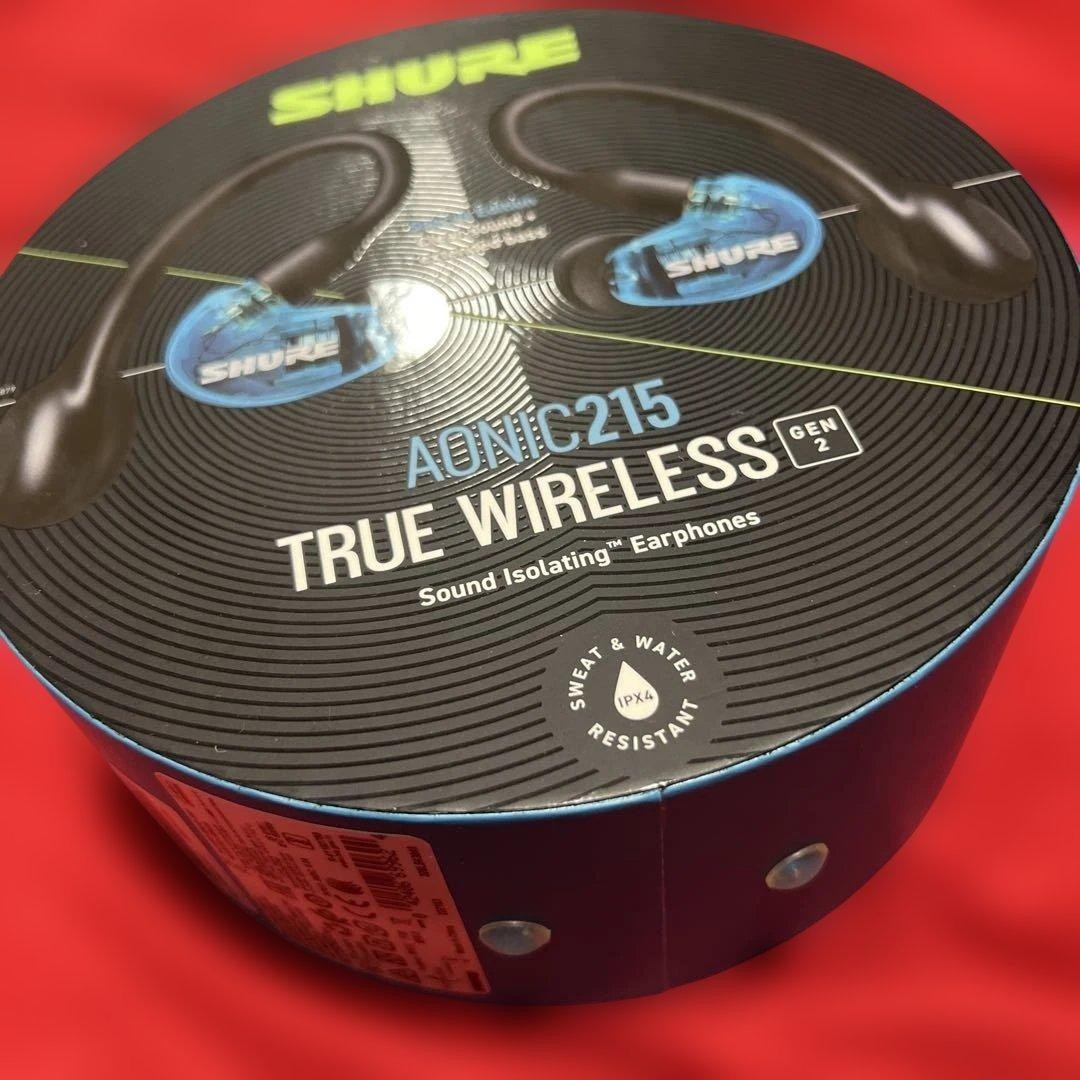 SHURE AONIC 215 True Wireless Gen 2 Blue Earphones Used w/ Box Case Cable jp