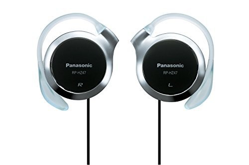 Panasonic Clip Earphone Headphone RP-HZ47-K 9.9mm Black NEW
