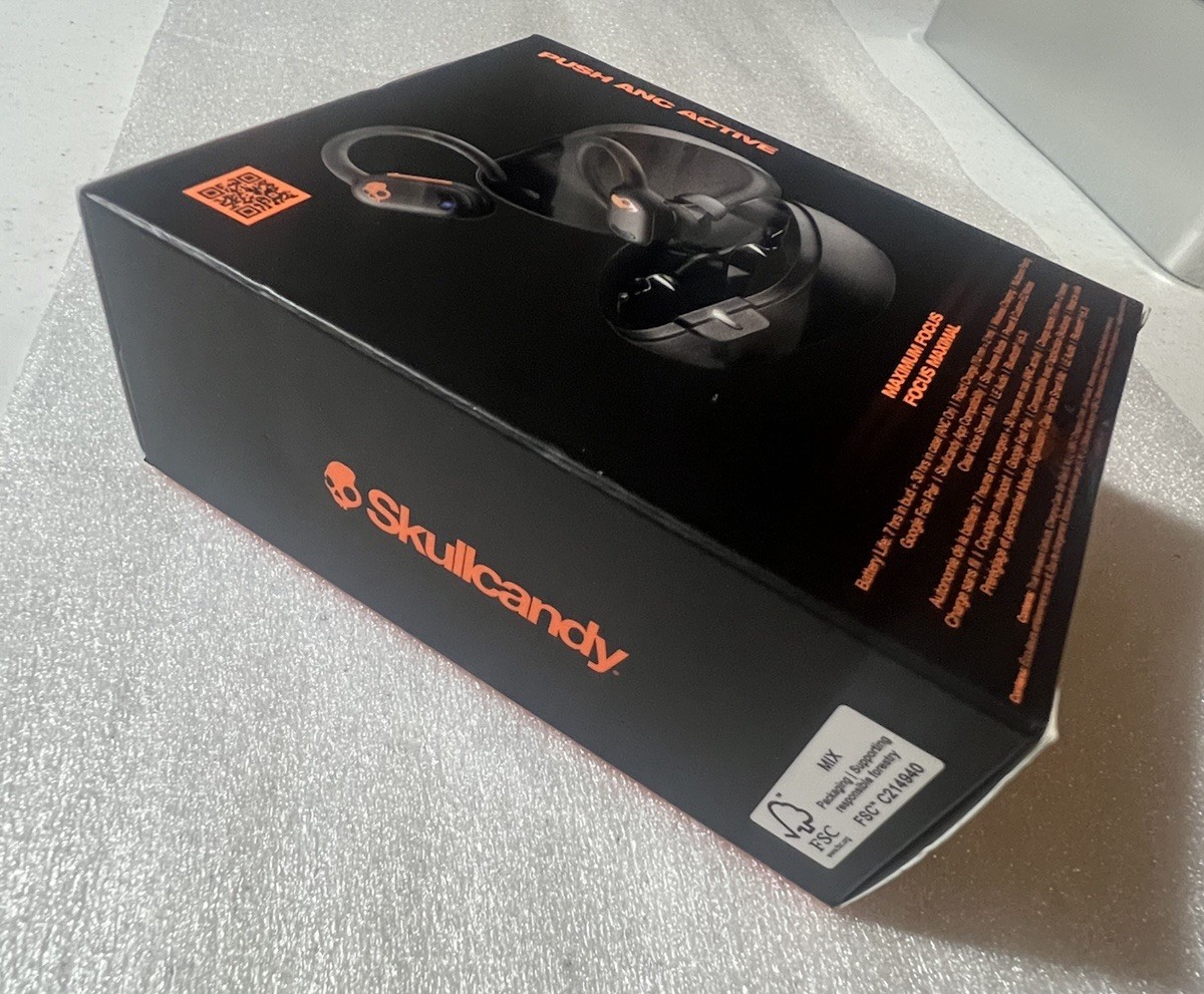 Skullcandy Push ANC Active Wireless Earbuds (Black Orange) – New Sealed S2paw