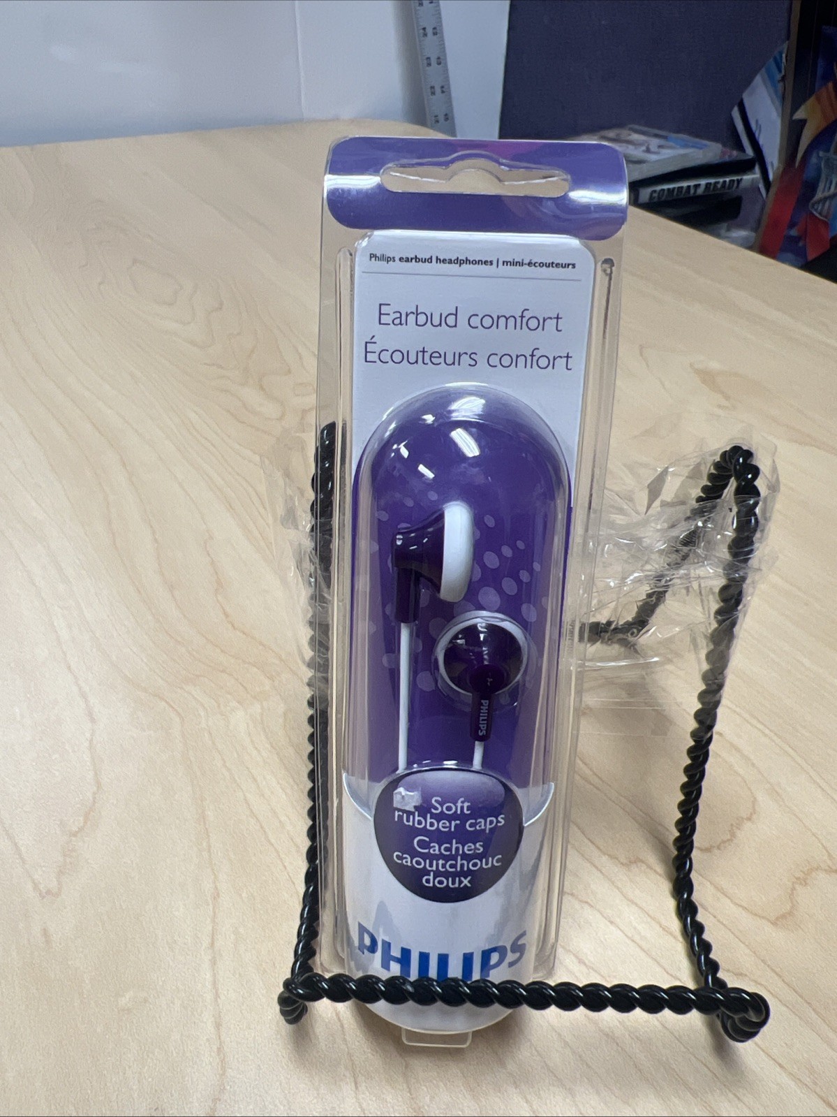 Philips Earbud Headphones, Purple