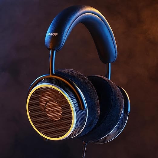 DROP + Grell OAE1 Wired Open-Back Headphones Axel Grell Design, Black