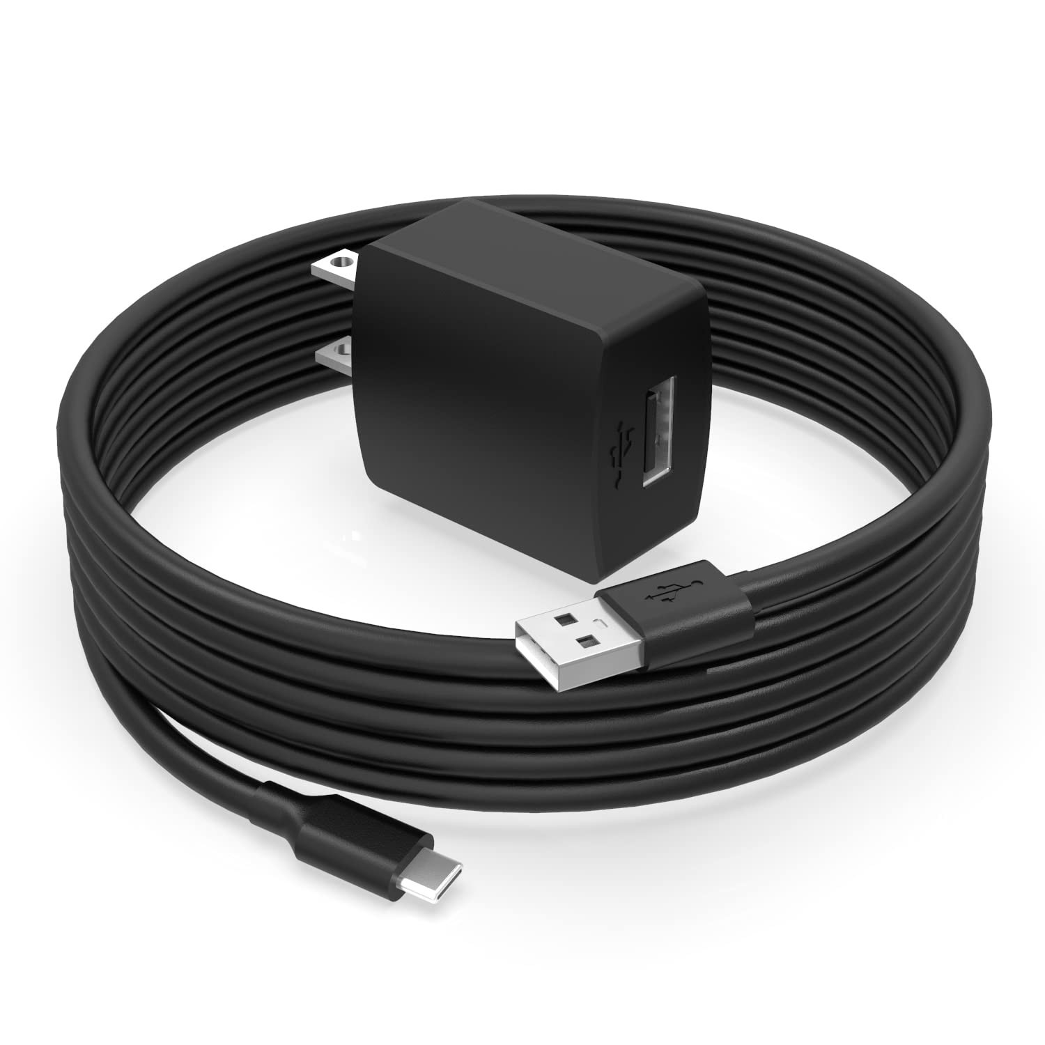 Portable USB C Charger Cable for Bluetooth Headphones and Speakers, 2A Current