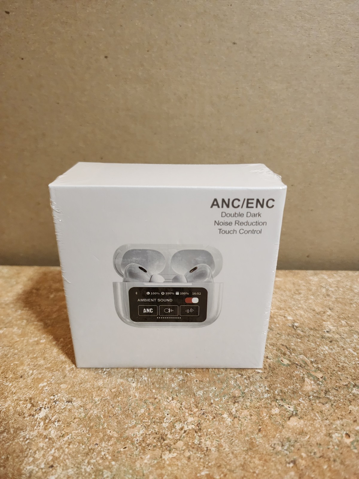 ANC/ENC Wireless Bluetooth Earbuds Noise Reduction, Touch Screen, NIB Sealed!
