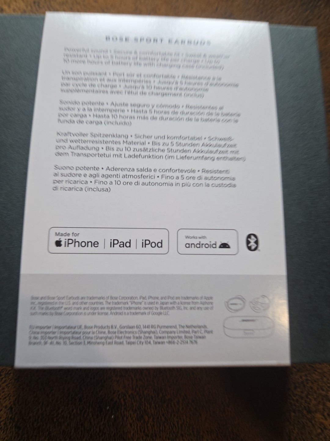 NEW SEALED – Bose Sport Earbuds True Wireless Earphones – Blue