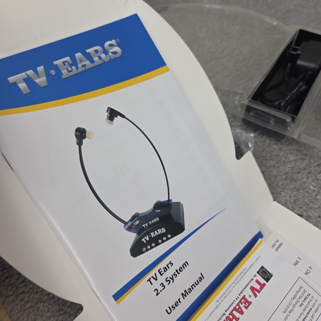 TV Ears 2.3 Mhz Wireless Headset System 330-0123 – Open Box Complete