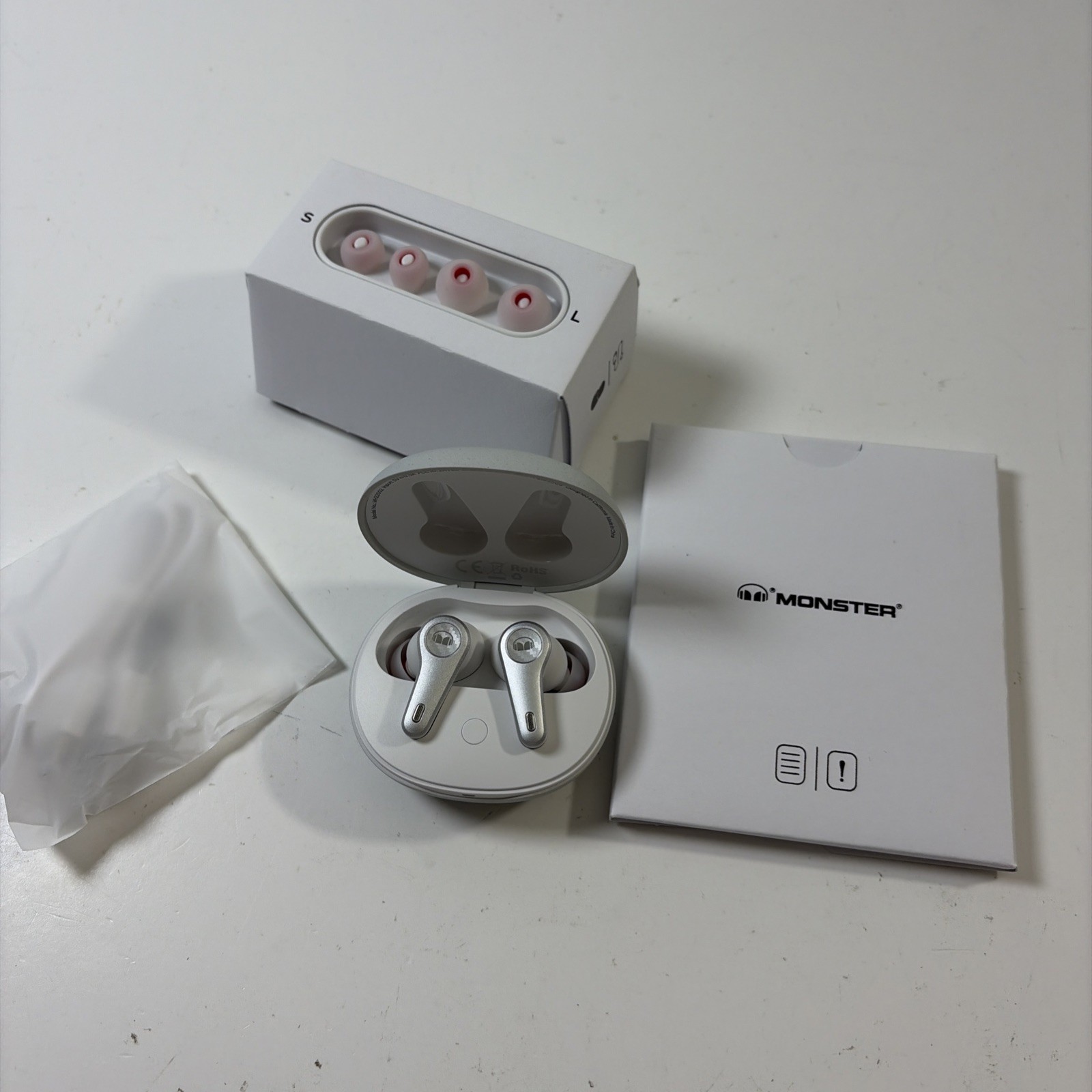 Monster Clarity 8.0 Hybrid Active Noise Cancelling Wireless Earbuds,
